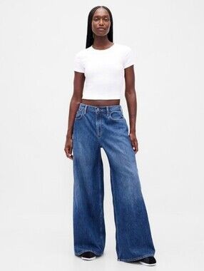 Gap Low Slung Extra Baggy Jeans Medium Indigo NWOT